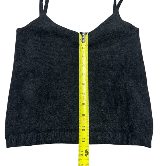 Ralph Lauren RALPH Black Angora Wool Blend Cami Tank Top Fuzzy Y2K Size Small - Picture 6 of 6